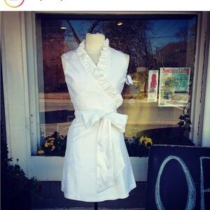 Chic Cream Wrap Dress